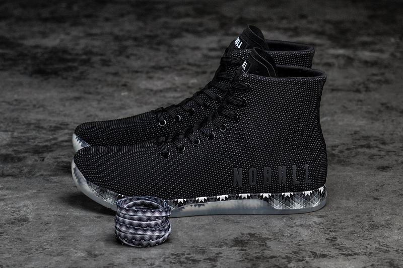 Men's Nobull High-Top Patchwork Trainers Black | SG F2220D